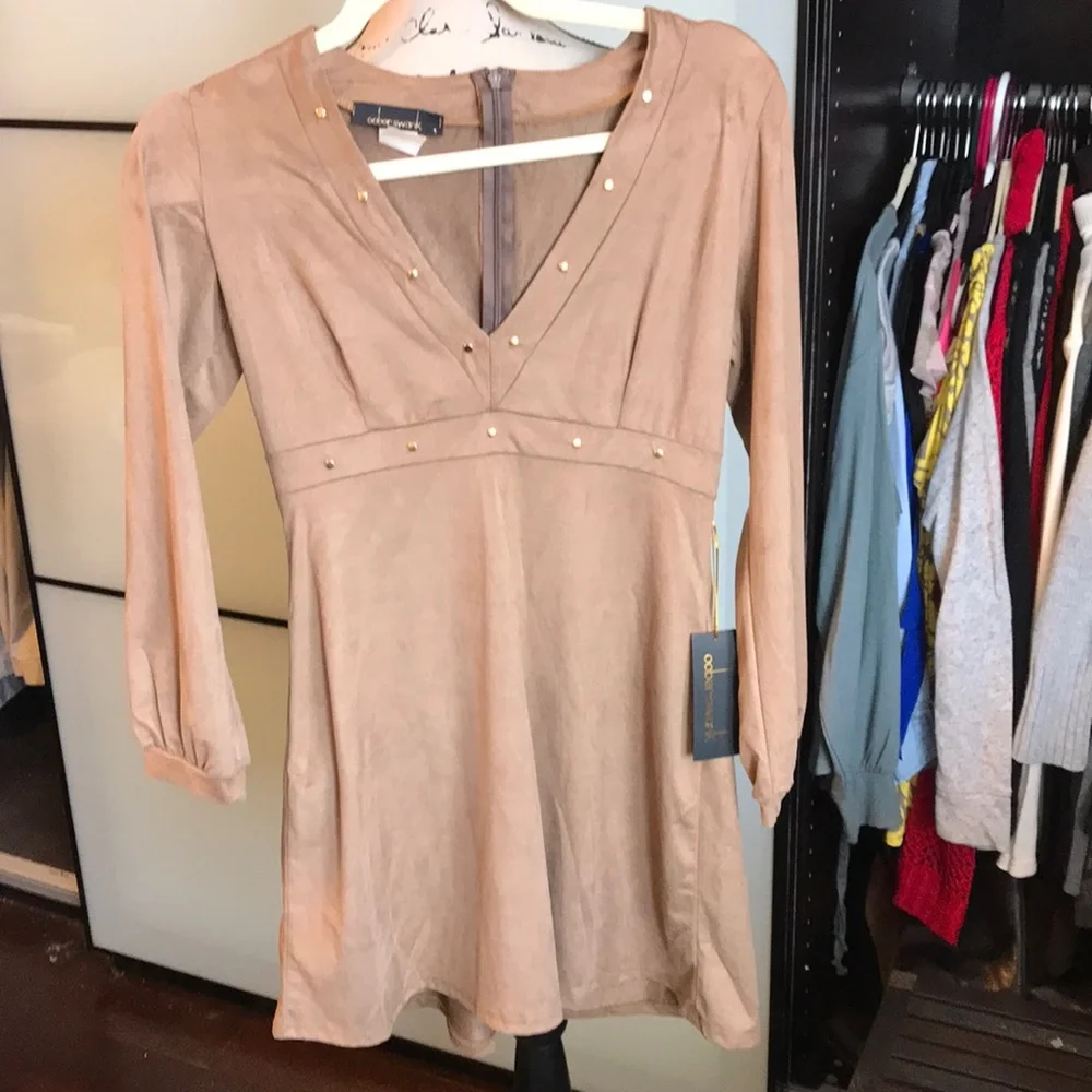 Faux suede dress NWT - Picture 4 of 7